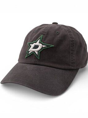 NHL Dallas Stars Patch Dad Hat Under Brim Art Adjustable Buckle Strap Black